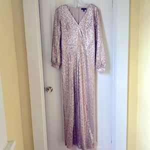 The Limited Sequin Jumpsuit Pink Size 4 Vintage Blingy Bling